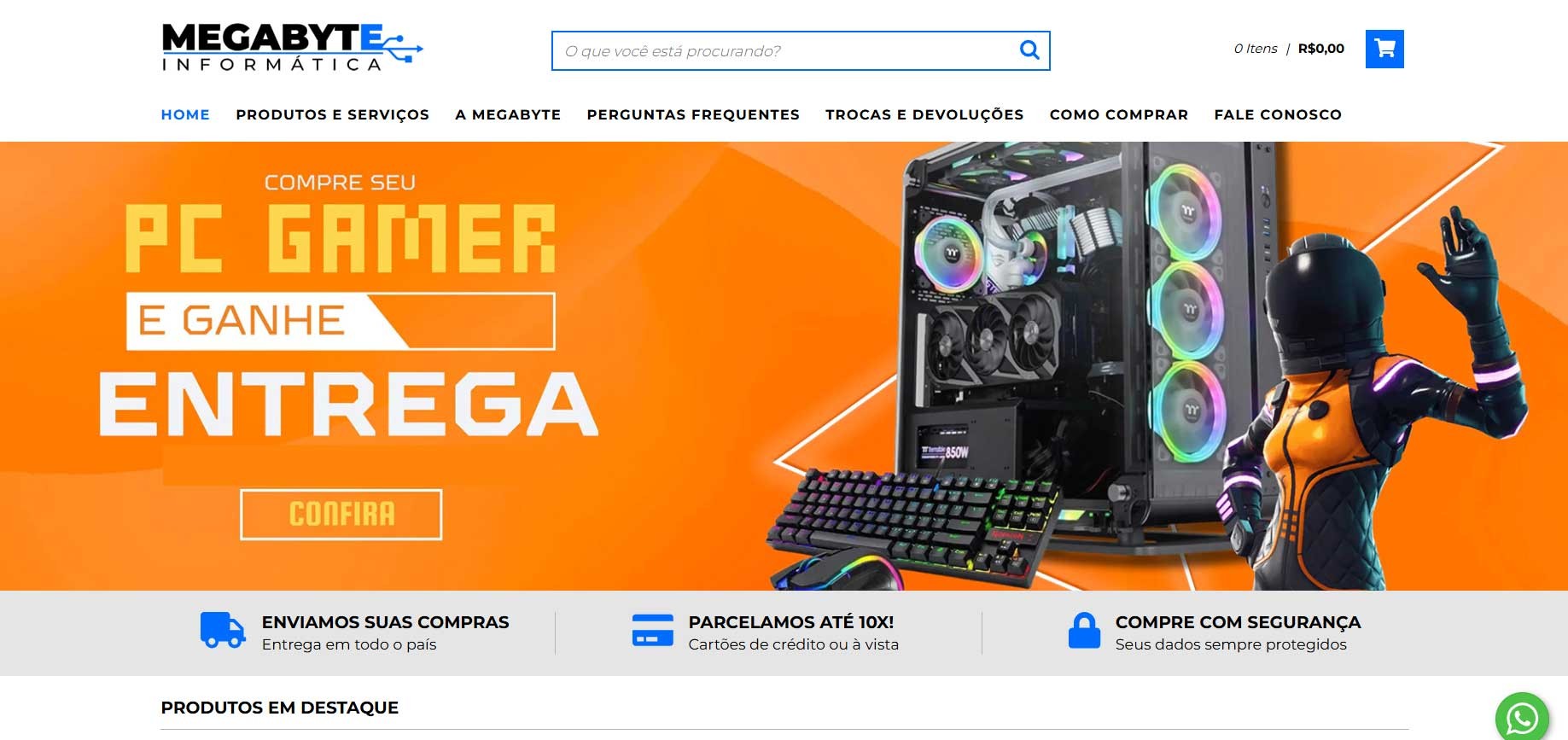 Loja Virtual em Atibaia! Chegando Megabyte Informática