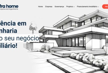 Novo Projeto Web Chegando! Infrahome engenharia