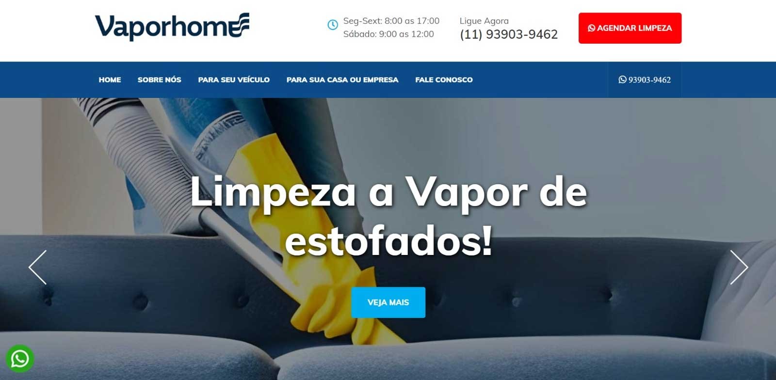Novo Projeto Saindo! Vapor Home
