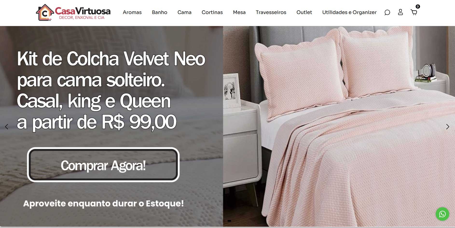Loja Virtual em Atibaia! Chegando Casa Virtuosa Decor