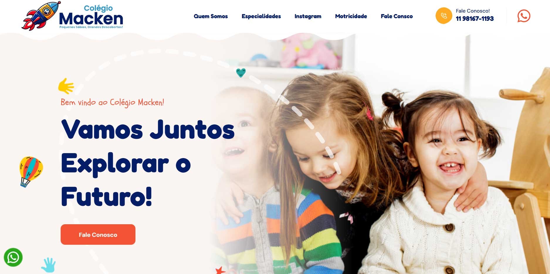 Novo Projeto Web Chegando! Colégio Macken