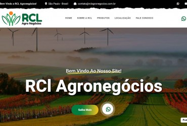 Novo Projeto Web no Ar + Criação de Logo ! RCL Agronegócios